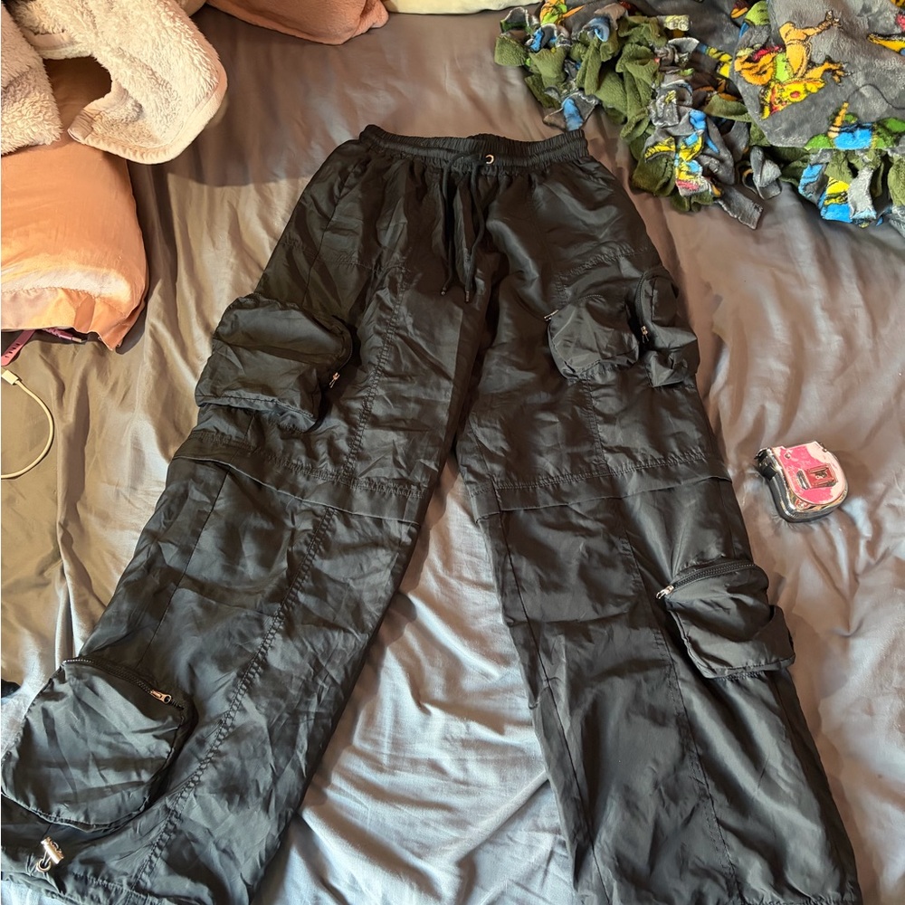PacSun Washed Black Utility Pants
